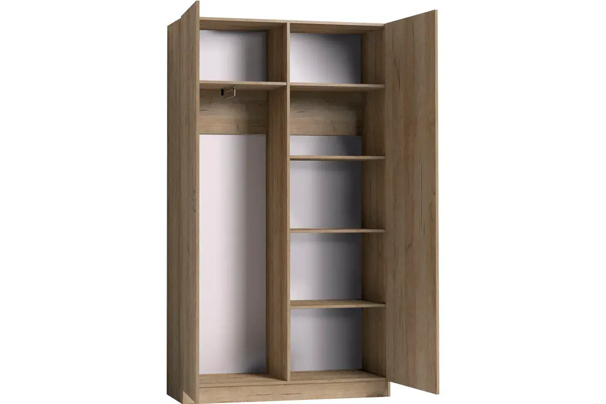 Шкаф платяной 45 (Дуб Серый Craft) в мебель-центре Озерцо