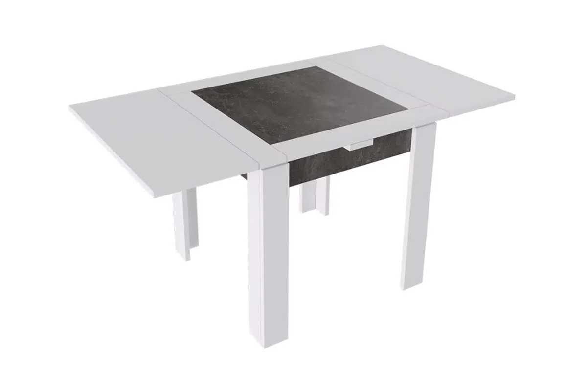 Стол раздвижной Хьюстон тип 3 (Белый/Ателье темный) - купить в Озерце