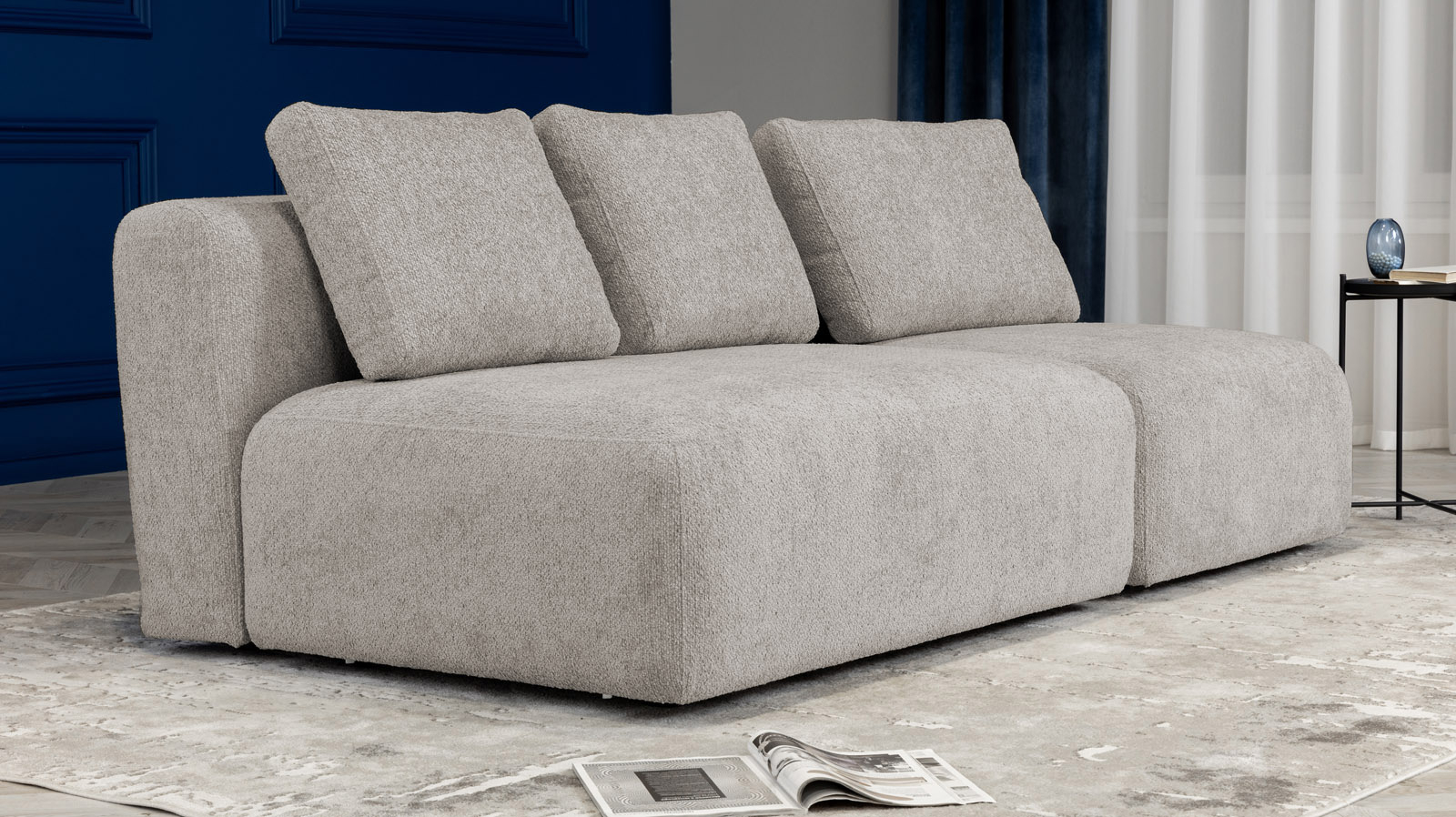 Диван модульный Molto, 2-секционный,125+ 85+125+85, ткань Forte 01 107x214 — купить в Озерце