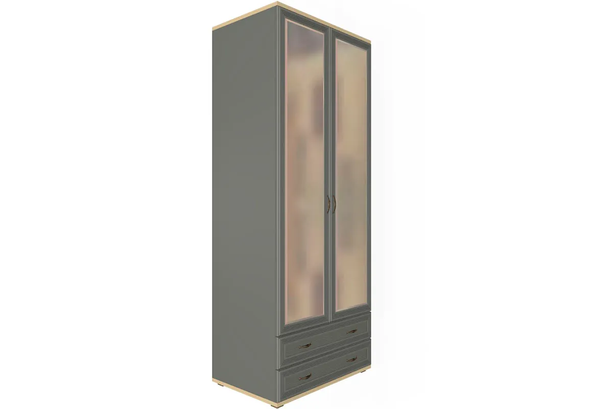 Готовый комплект для спальни СК-1022-АС-СО-В (Ясень Асахи/Серый Оникс/Велюр) - купить в Озерце