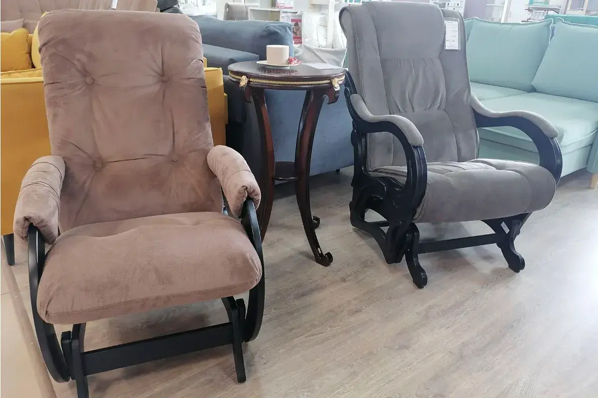 Кресло-маятник Сенатор (1кор) (Verona Antrazite Grey/Венге) — купить в Озерце