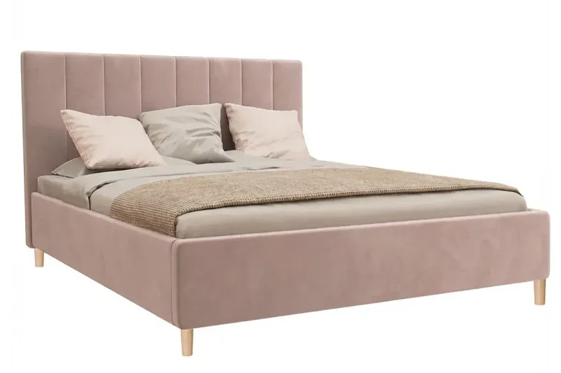 Кровать Венеция с ПМ 160х200 (Velutto/Розовый) - купить в Озерце