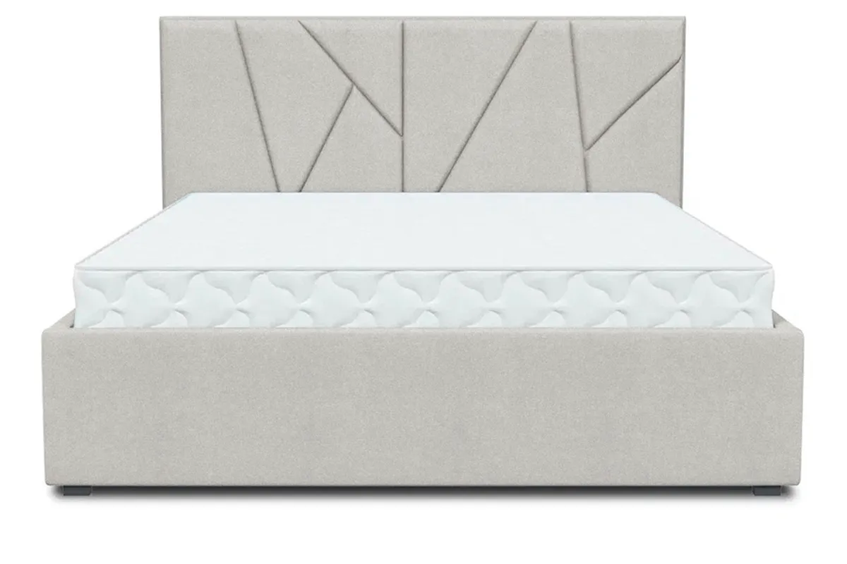 Кровать Рица-1 с ПМ 140х200 (Lovers-6 / Серебро) 2 кат. - купить в Озерце