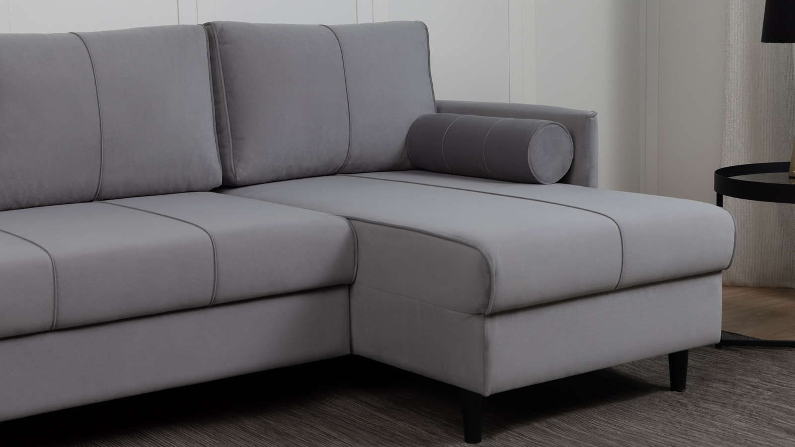 Диван Kvina New угловой, Тк. Sky Velvet 08 142x228 — купить в Озерце