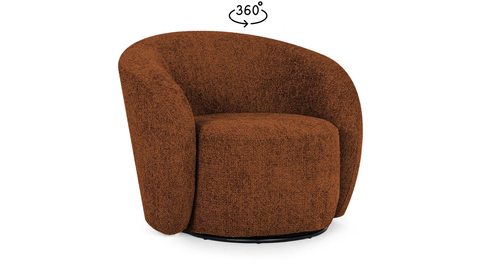 Кресло поворотное Nuage, ткань Alaska 08 86x90 — купить в Озерце