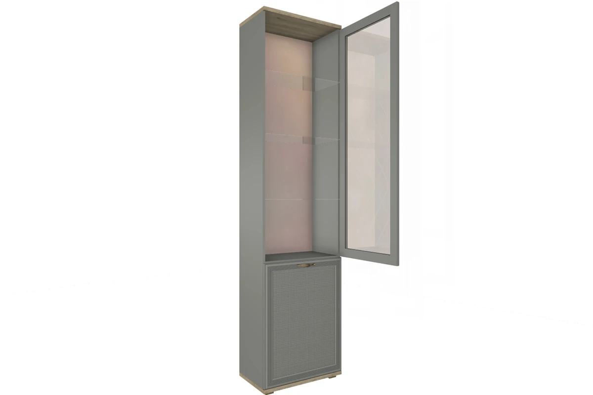 Шкаф многоцелевой ШК-1044-ГС-СО (Гикори Джексон Светлый/Серый Оникс) в мебель-центре Озерцо