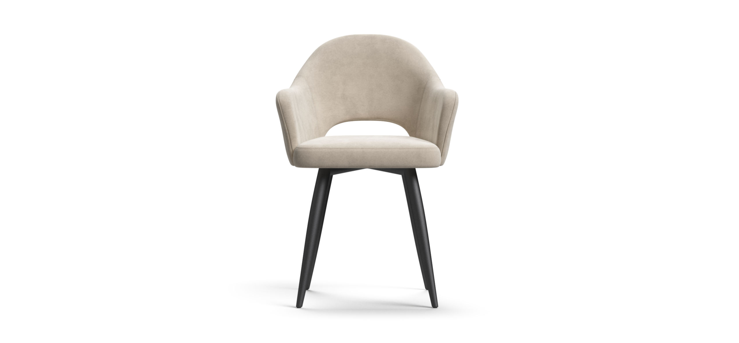 Стул ОРИЕНТ Velutto пепел, черный - купить в Озерце