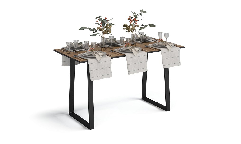 Стол Лофт-125 Крафт табачный - купить в Озерце