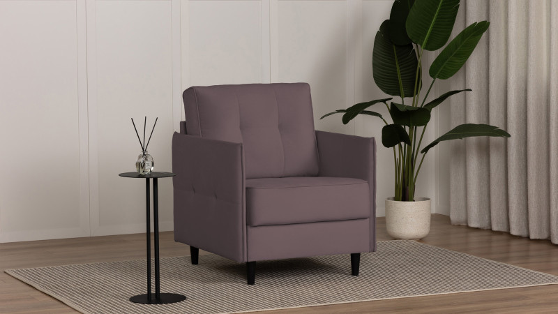 Кресло Amani Pro, Тк. Casanova Lilac (подлокотник: 5 см) 73.5x89 — купить в Озерце