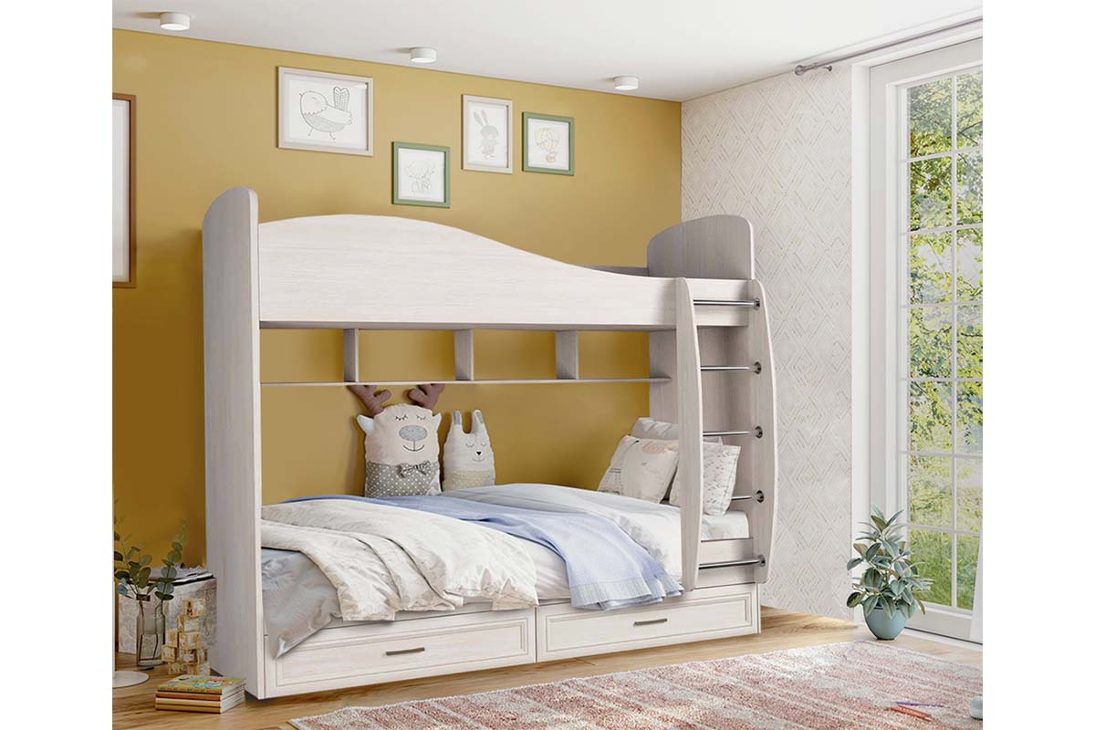 ПРИНЦЕССА Кровать двухъярусная (без матраца) Астрид - купить в Озерце