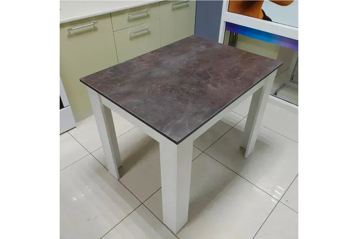 Стол обеденный Промо тип 1 (Белый/Ателье темный) - купить в Озерце