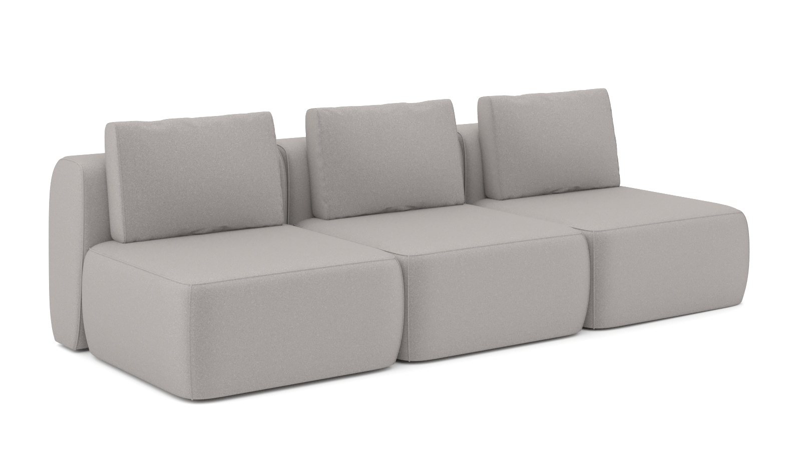 Диван модульный Мольто-3 секц-пуф 85+85+85-спинка 85+85+85-Тк. Aura 12 57x367 — купить в Озерце