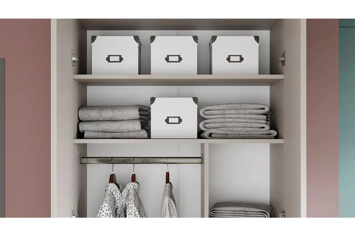 Шкаф для одежды Тиффани (Кашемир/Кашемир матовый) в мебель-центре Озерцо