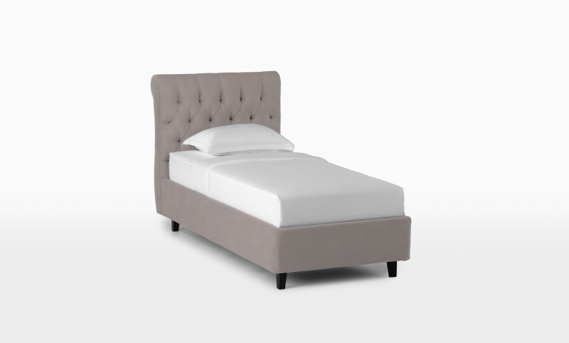 Кровать Allegro, ткань Casanova Grey, 90x200 - купить в Озерце