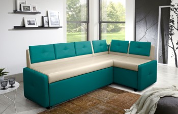 Кухонный диван Оскар (бирюзово-кремовый) — купить в Озерце