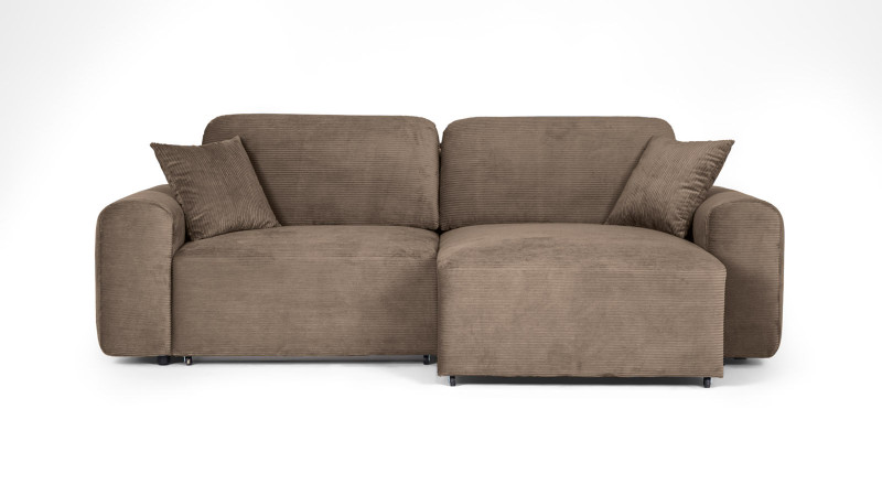 Диван -кровать угловой Raklet ткань Cilium Brown 156x258 — купить в Озерце