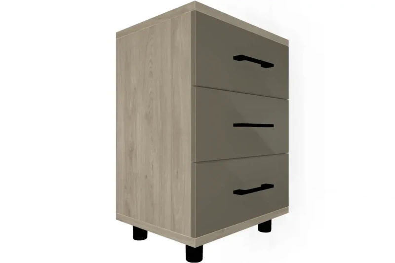 Тумба ТБ-5026-ГС-ЛМ (Гикори Джексон Светлый/Латте Матовый) — Мебель-центр Озерцо