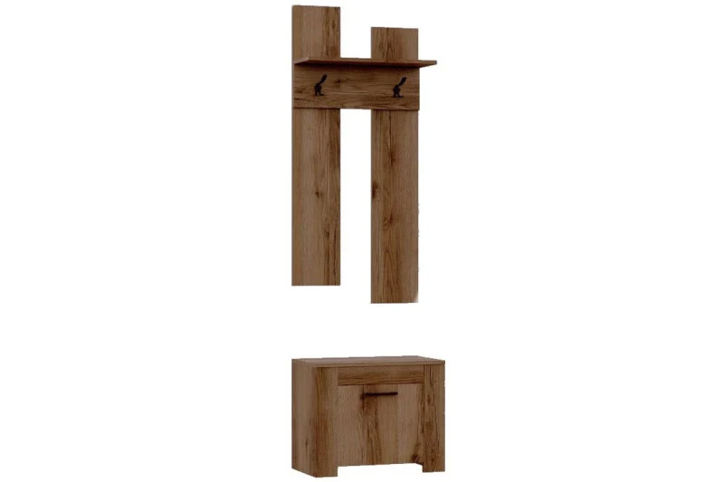 Вешалка Квадро-42 (Дуб делано темный) — Мебель-центр Озерцо