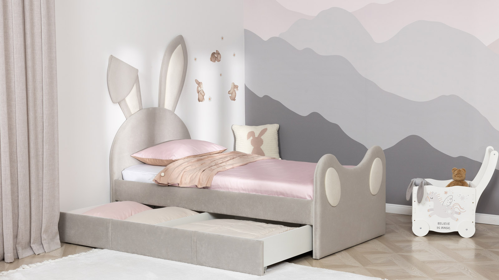 Ящик универсальный для мягкой кровати, Тк. Casanova Grey 80x160 - купить в Озерце