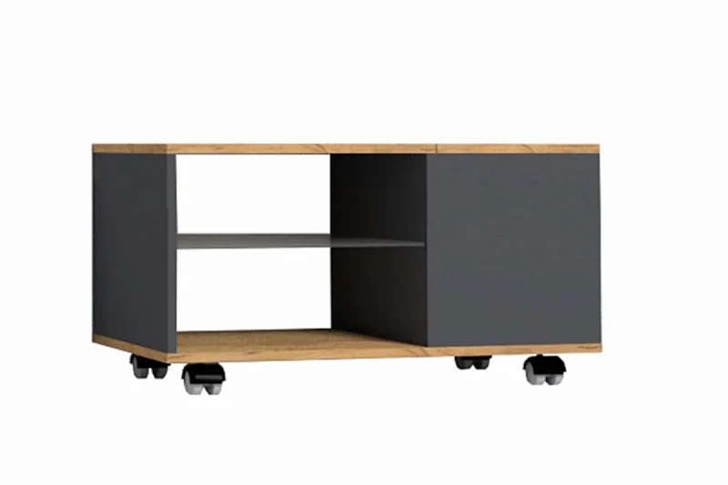 Стол журнальный Crown 16 (Дуб Золотистый/Графит) — Мебель-центр Озерцо