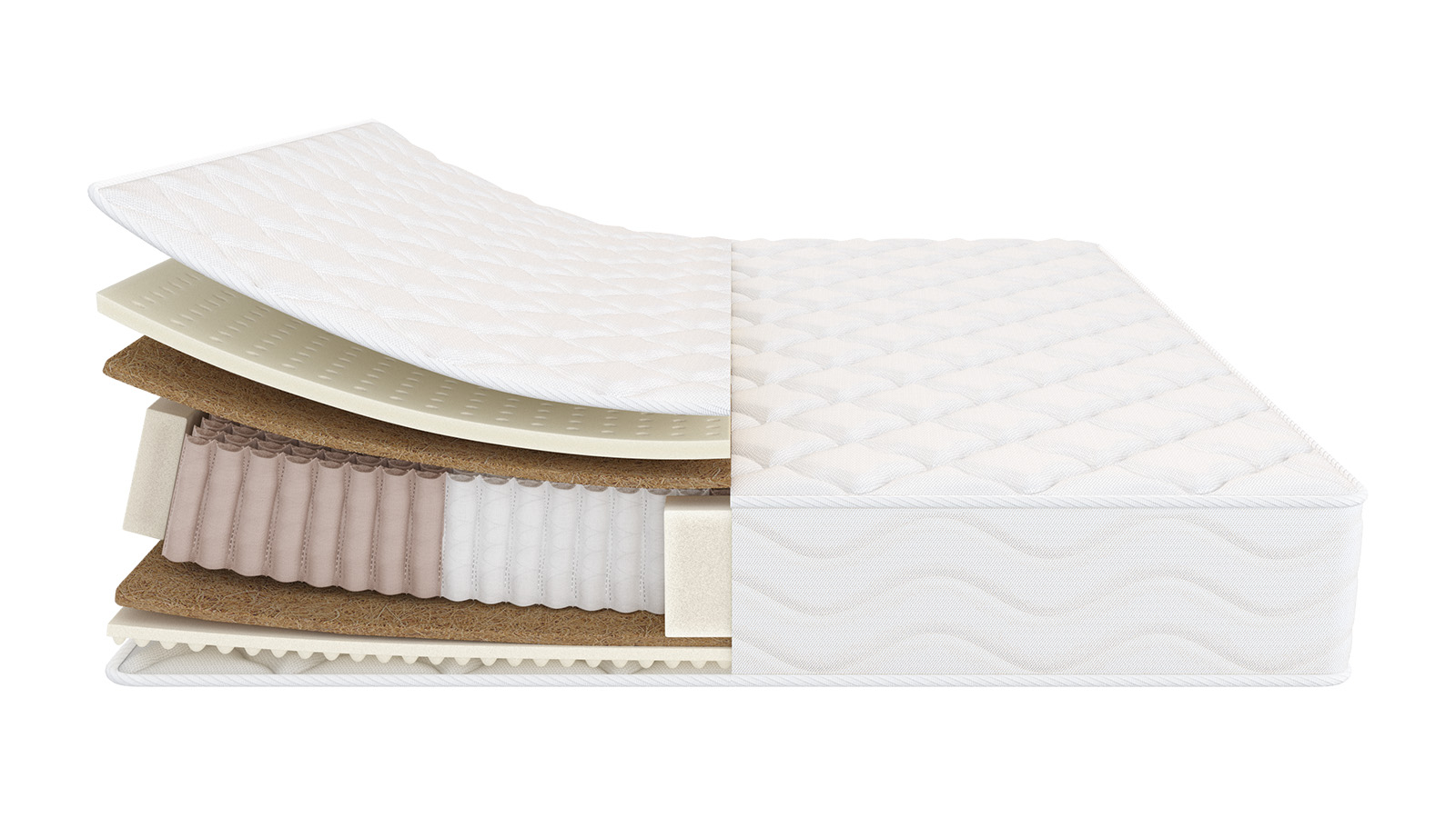 Матрас с разной жесткостью сторон FAMILY Mild 90x200 - купить в Озерце