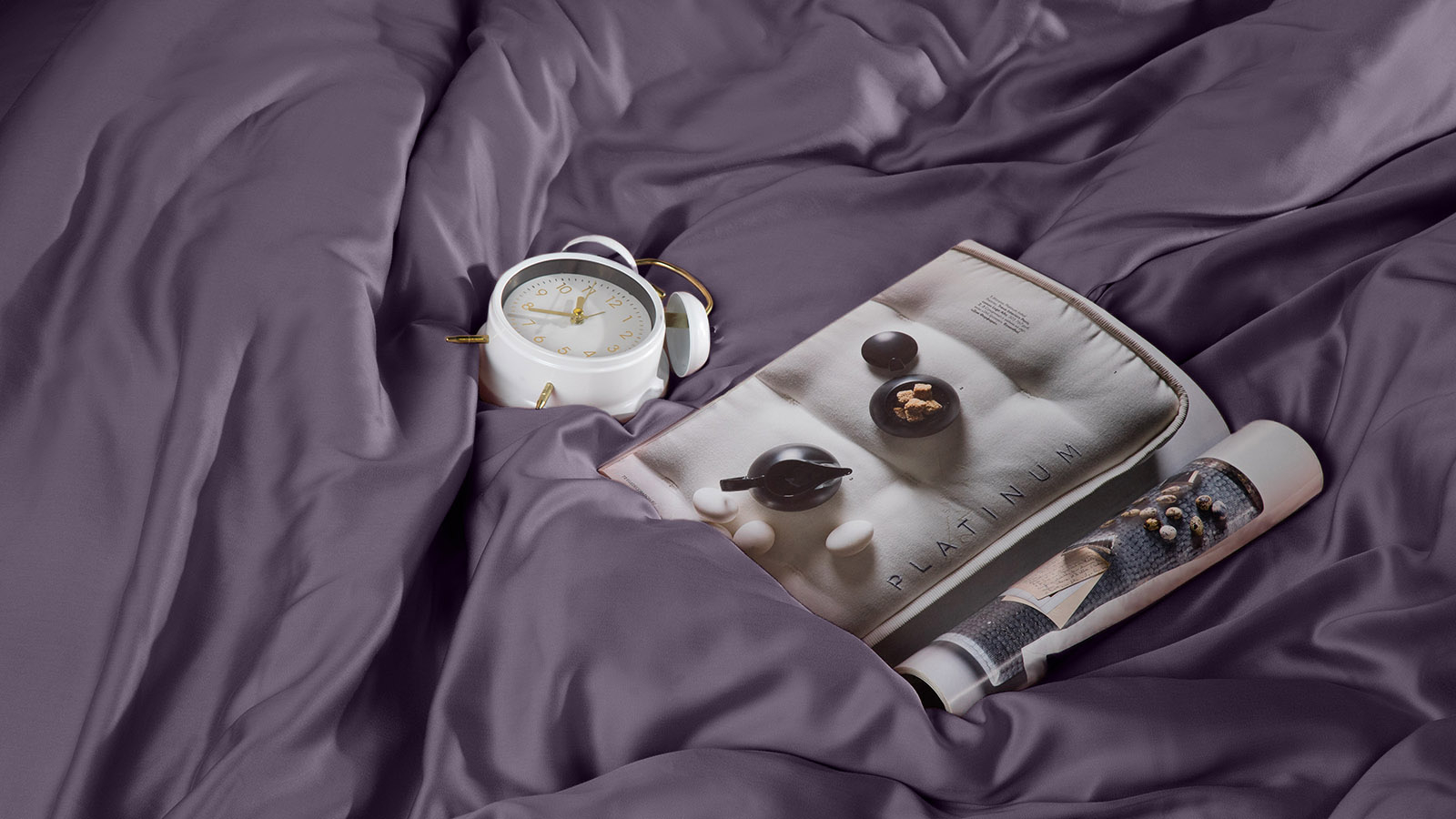 Постельное белье Comfort Solid Tencel, цвет: Аметистовый (евро) 200x220, без простыни в мебель-центре Озерцо