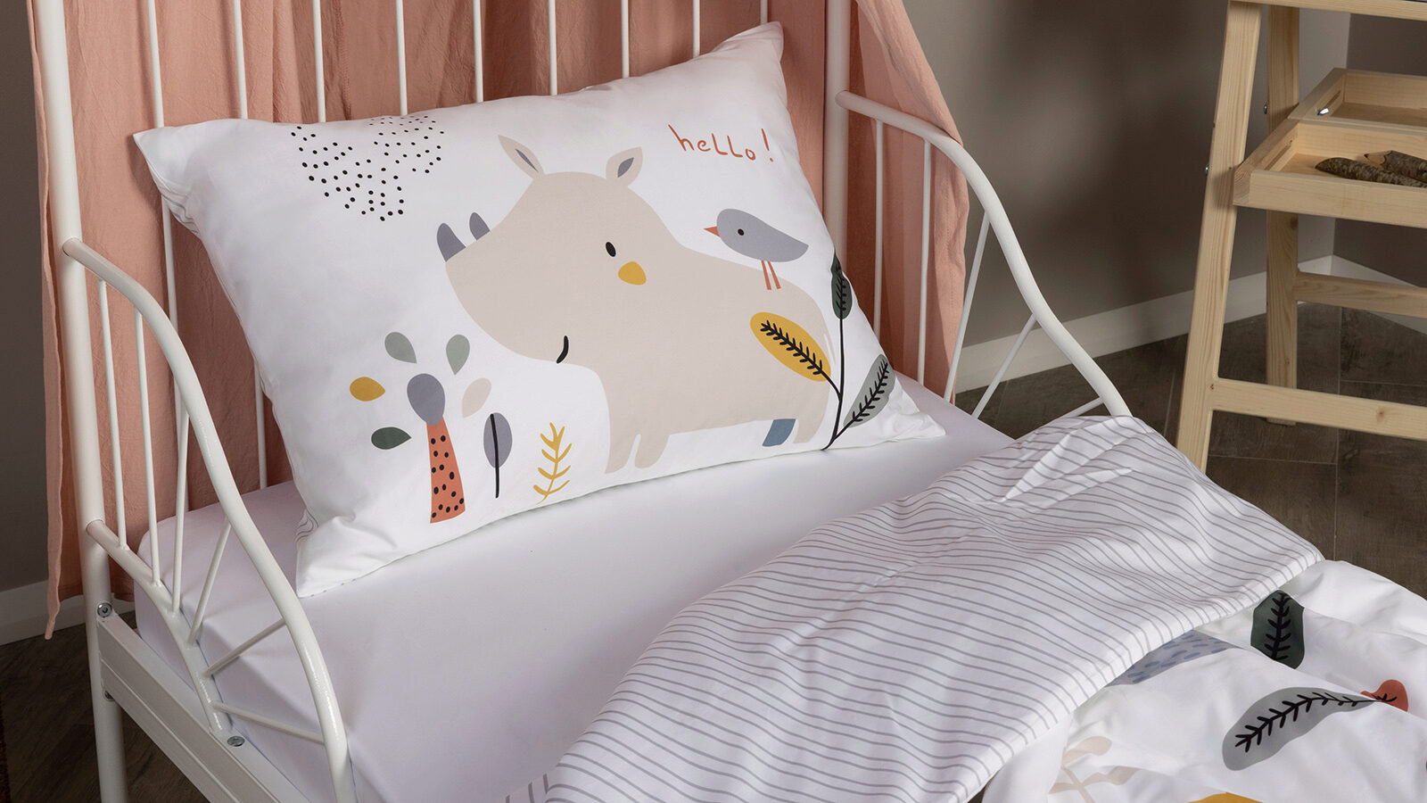 Постельное белье Askona kids Зоопарк 110x140 (детский), без простыни в мебель-центре Озерцо