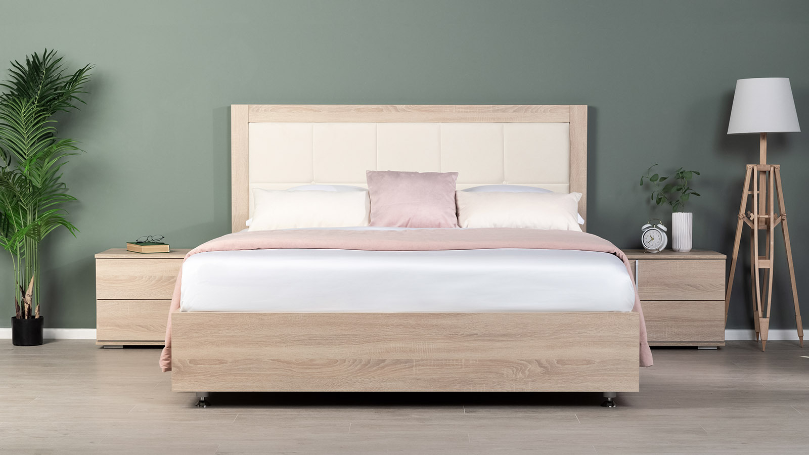 Кровать Innovo Ice, цвет: Дуб Бардолино 140x200 Тк. Casanova Milk - купить в Озерце