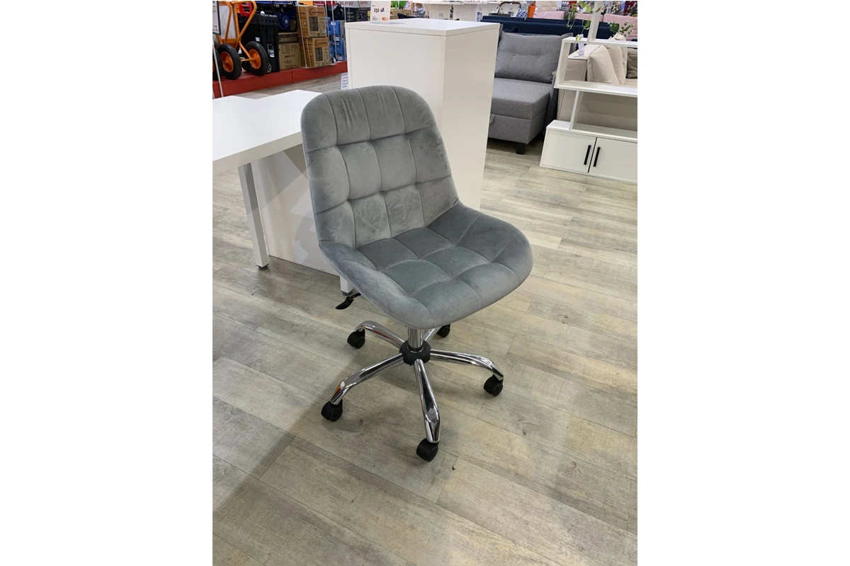 Стул Тоскана-лифт (каркас эмаль/Велюр Velluto 18 серый) СРП-333 — Мебель-центр Озерцо