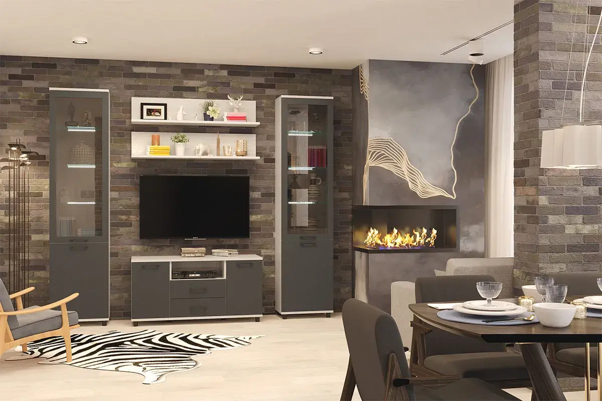 Тумба ТБ-5022-СЯ-АМ (Снежный Ясень/Антрацит Матовый) — Мебель-центр Озерцо