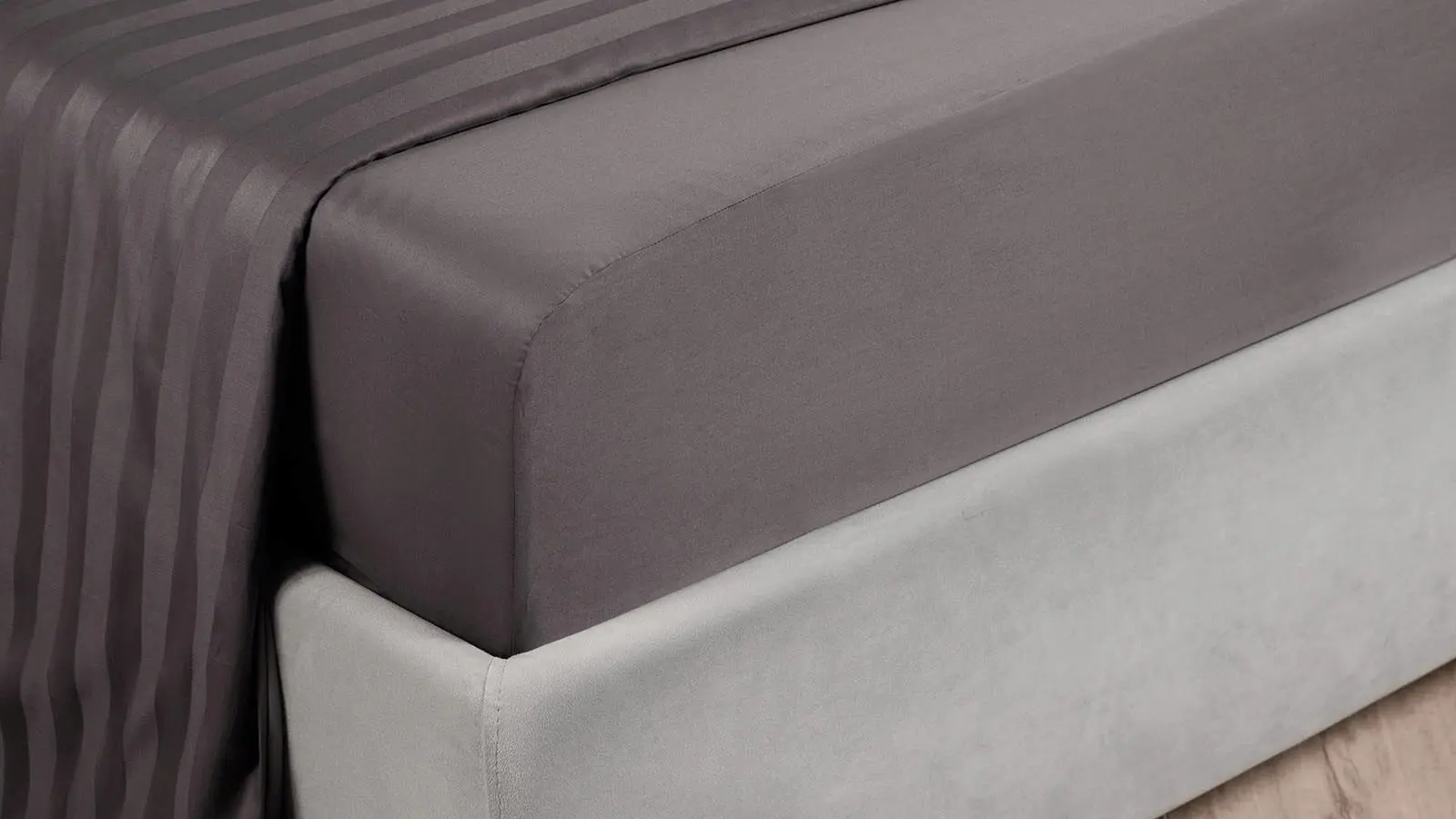 Простынь на резинке Askona Comfort, Графит 140x200 в мебель-центре Озерцо