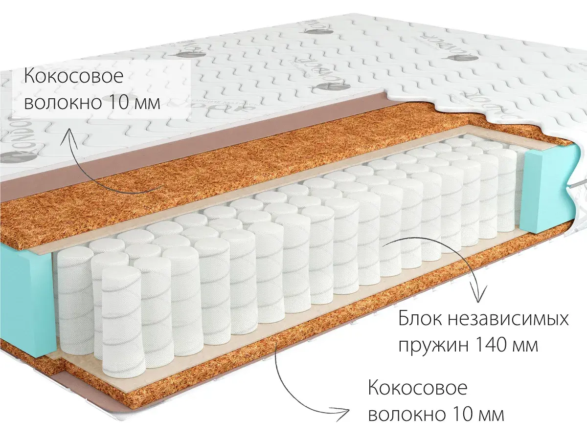 Матрас Kondor Mister Tango 140х200х17 жаккард - купить в Озерце