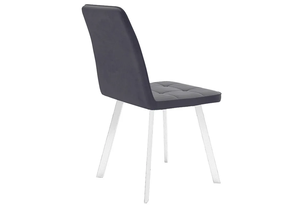 Стул Рони (Белый муар/Микровелюр BRENDY Graphite) - купить в Озерце