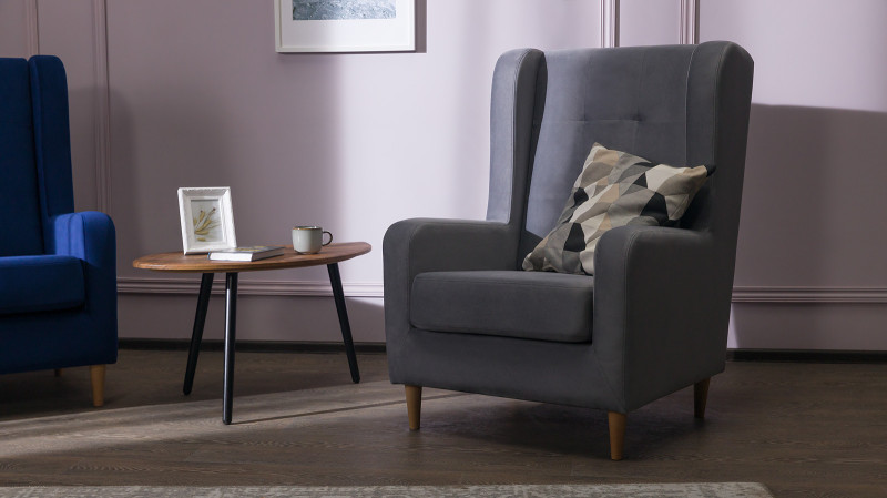 Кресло Beyker Sky velvet 16, светлые ножки 75x86 — купить в Озерце