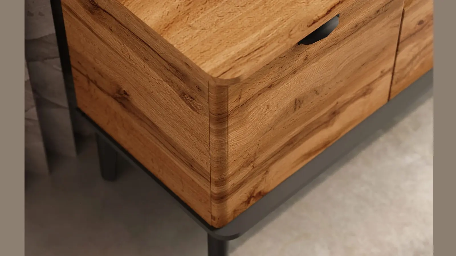 Тумба ТВ Kaido 43x182, цвет Дуб Натюрель — купить в Озерце