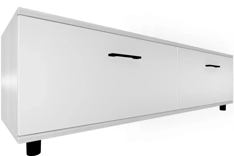 Тумба ТБ-5039-СЯ-БГ (Снежный Ясень/Белый Бриллиант Глянцевый) — Мебель-центр Озерцо