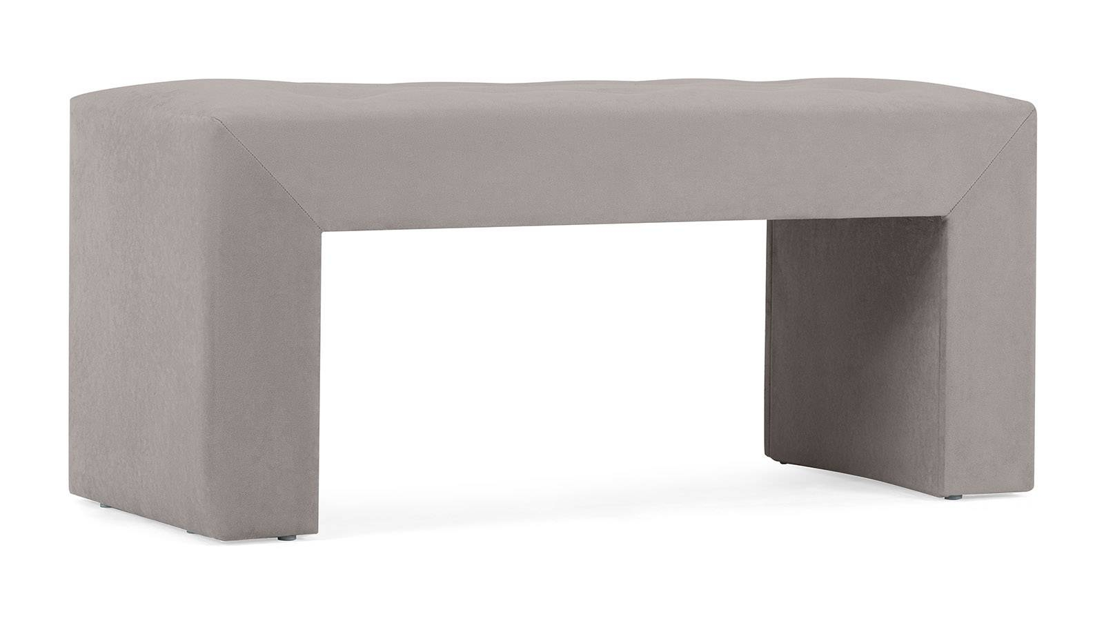 Банкетка Enigma, ткань Casanova Grey, 40x100 — купить в Озерце