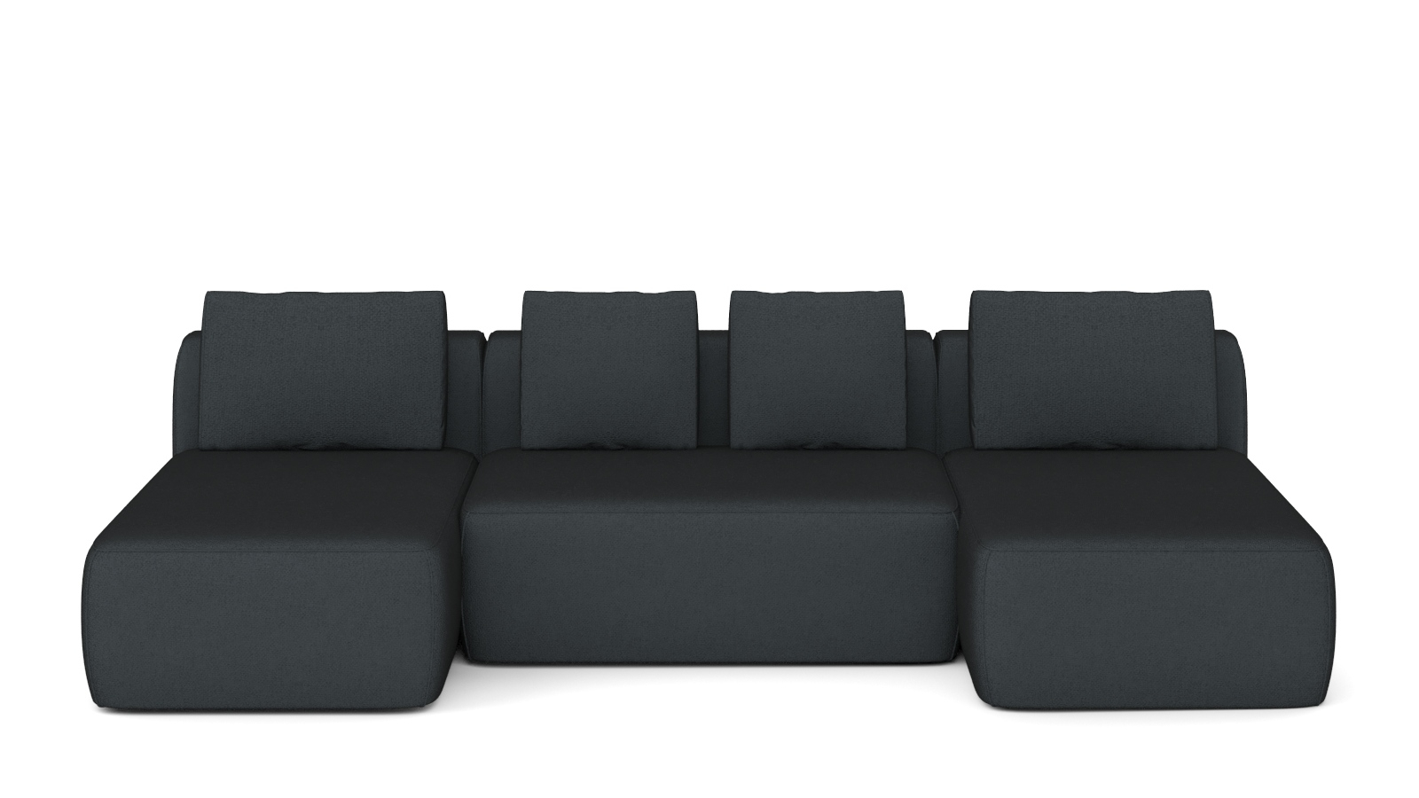 Диван модульный 3-секционный Molto 125+125+125 ткань Forte 13 147x300 — купить в Озерце