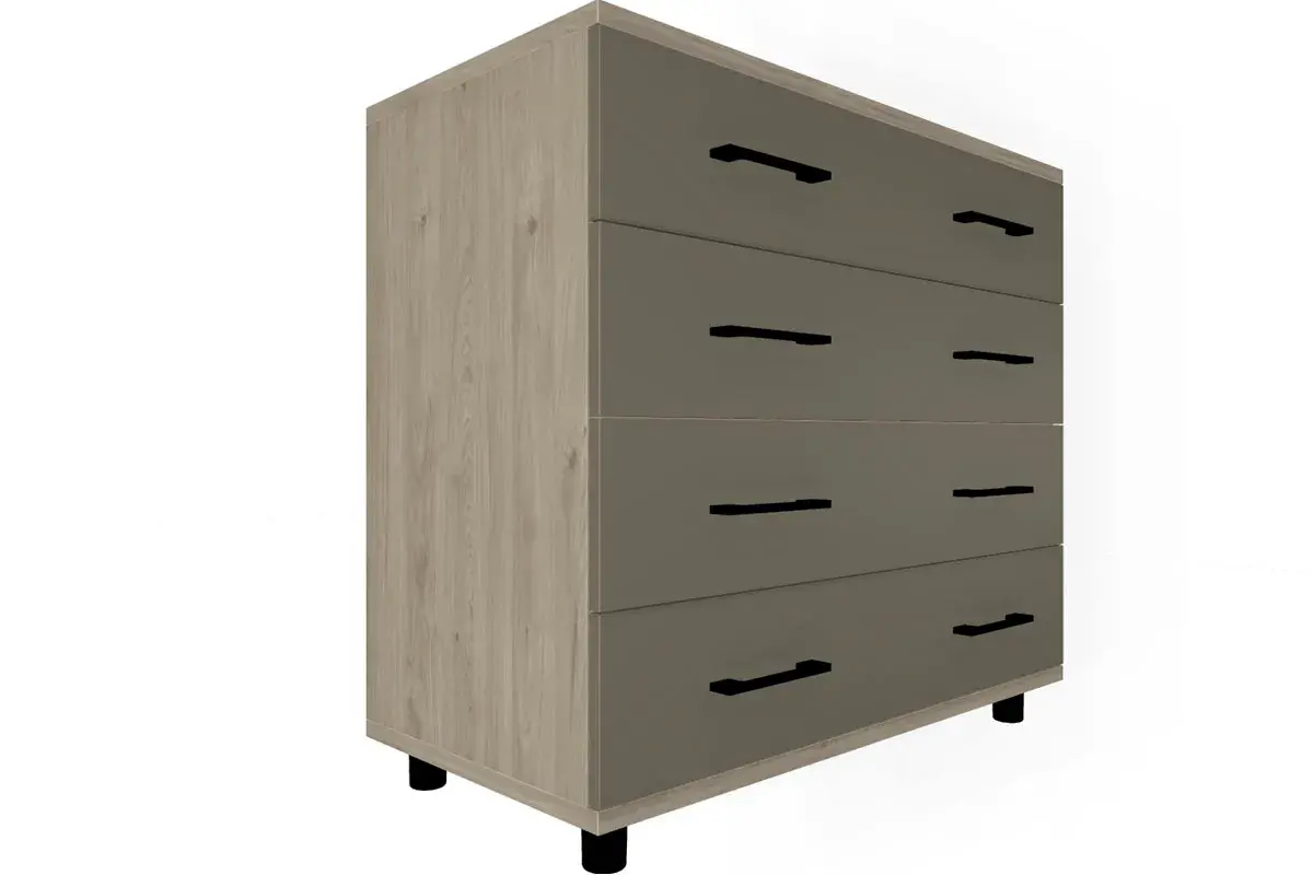 Детская Грейс композиция 10 (Гикори Джексон Светлый/Латте Матовый) — Мебель-центр Озерцо