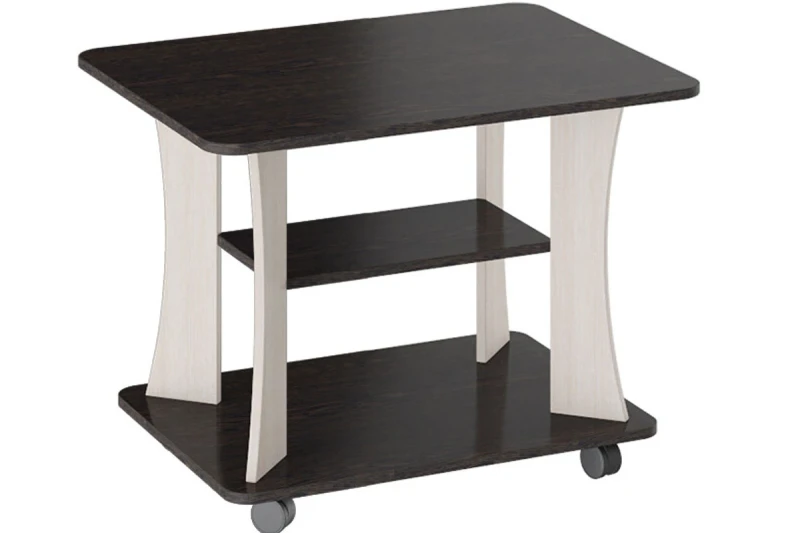 Стол журнальный Тип 8 (Венге Цаво/Дуб Белфорт) — Мебель-центр Озерцо