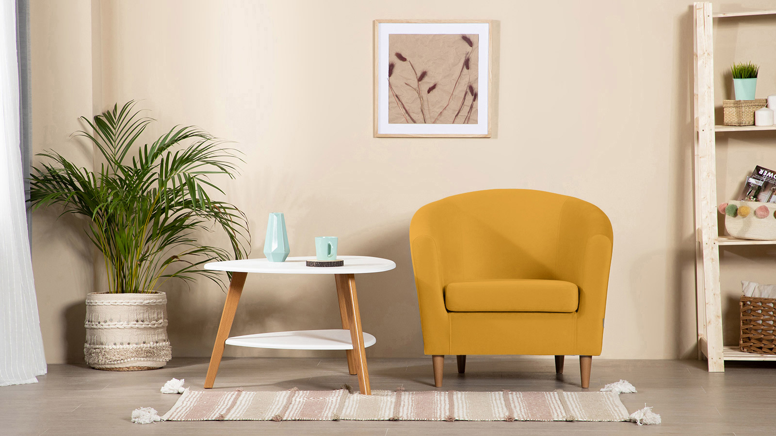 Кресло Moony Sky velvet 30, светлые ножки 75x80 — купить в Озерце