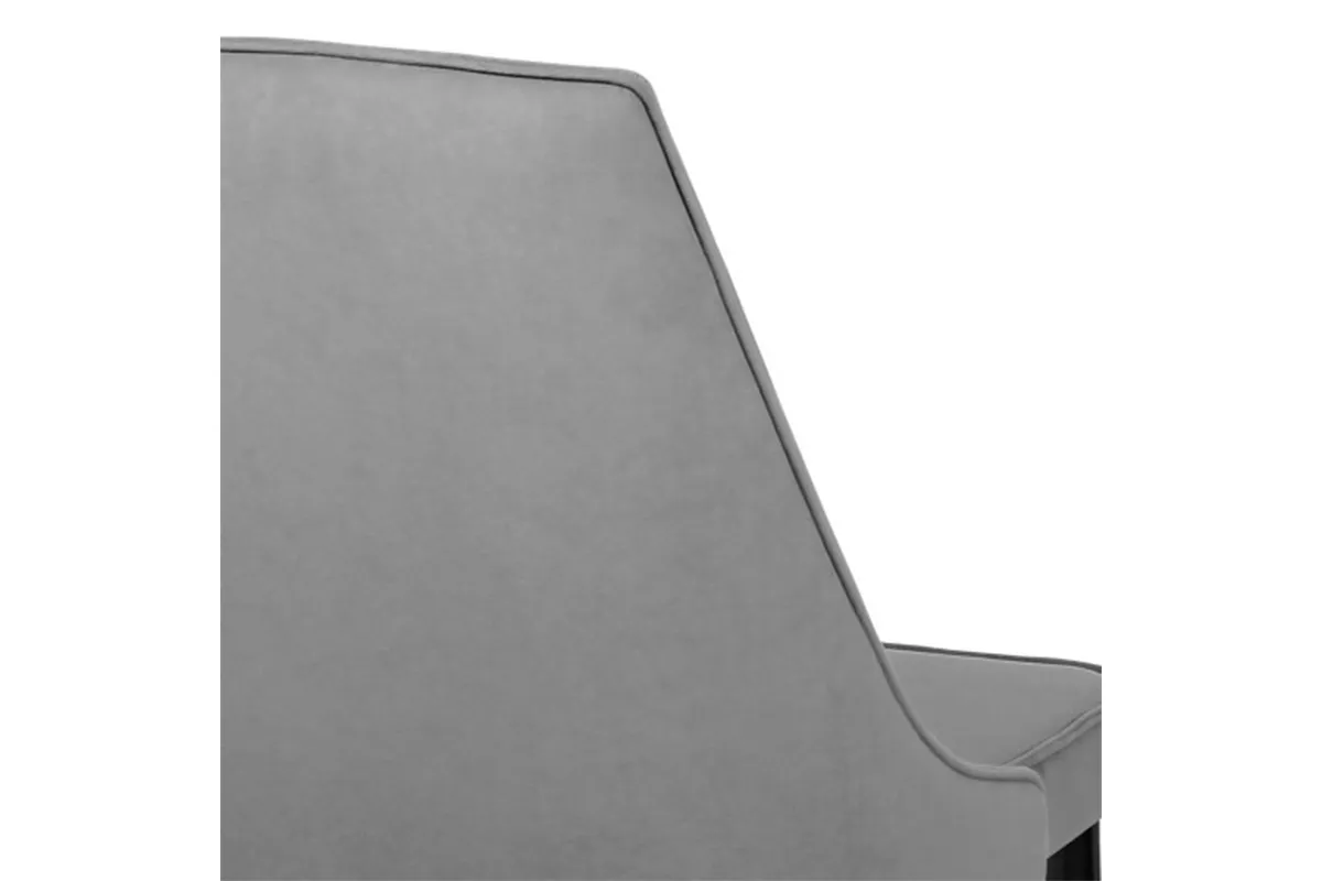 Стул Лорд (Муар черный/Велюр Dream Grey/Серый) СРП-071 - купить в Озерце