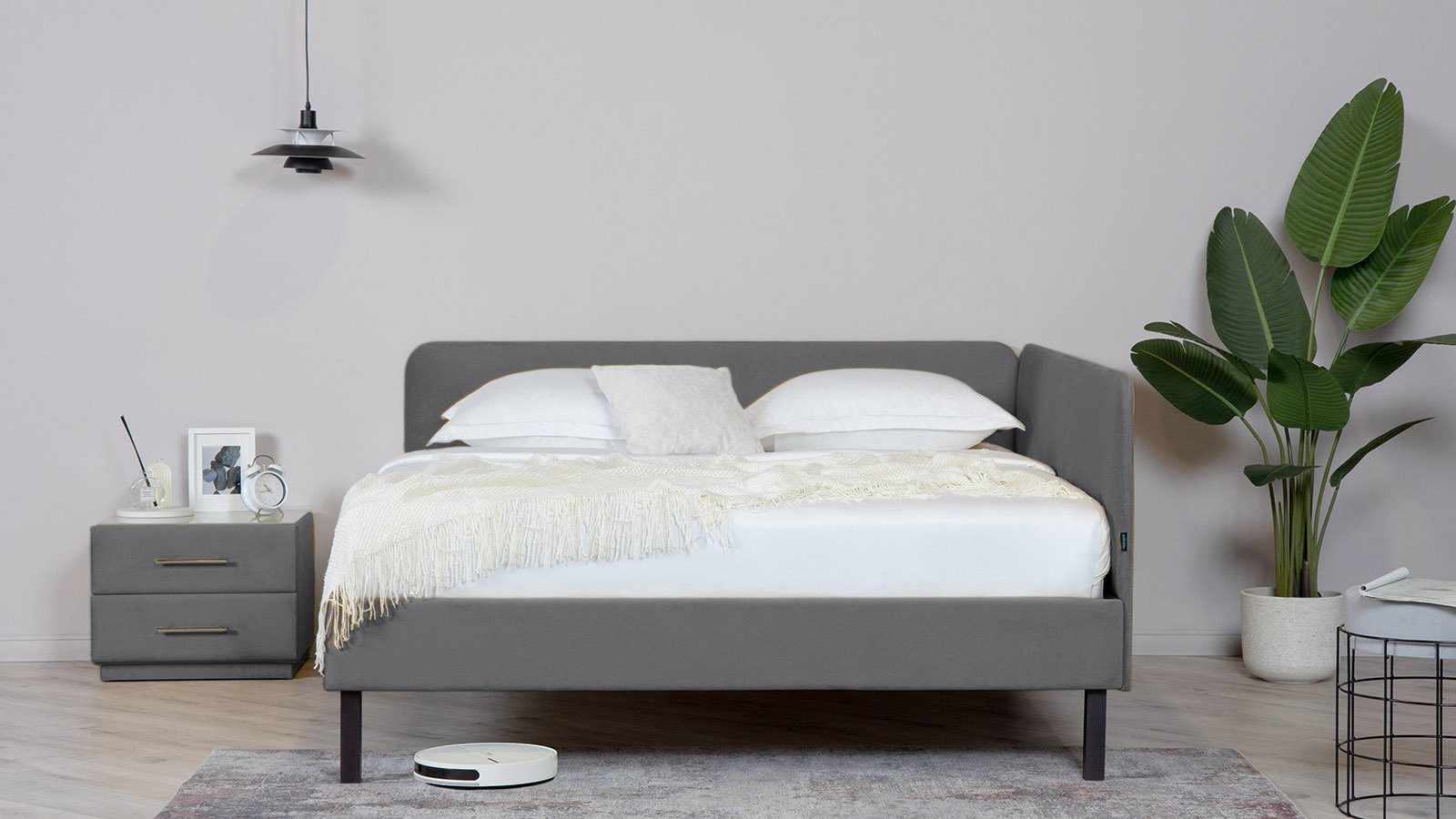 Кровать Astra Long 140x200, Тк. Sky Velvet 16 - купить в Озерце