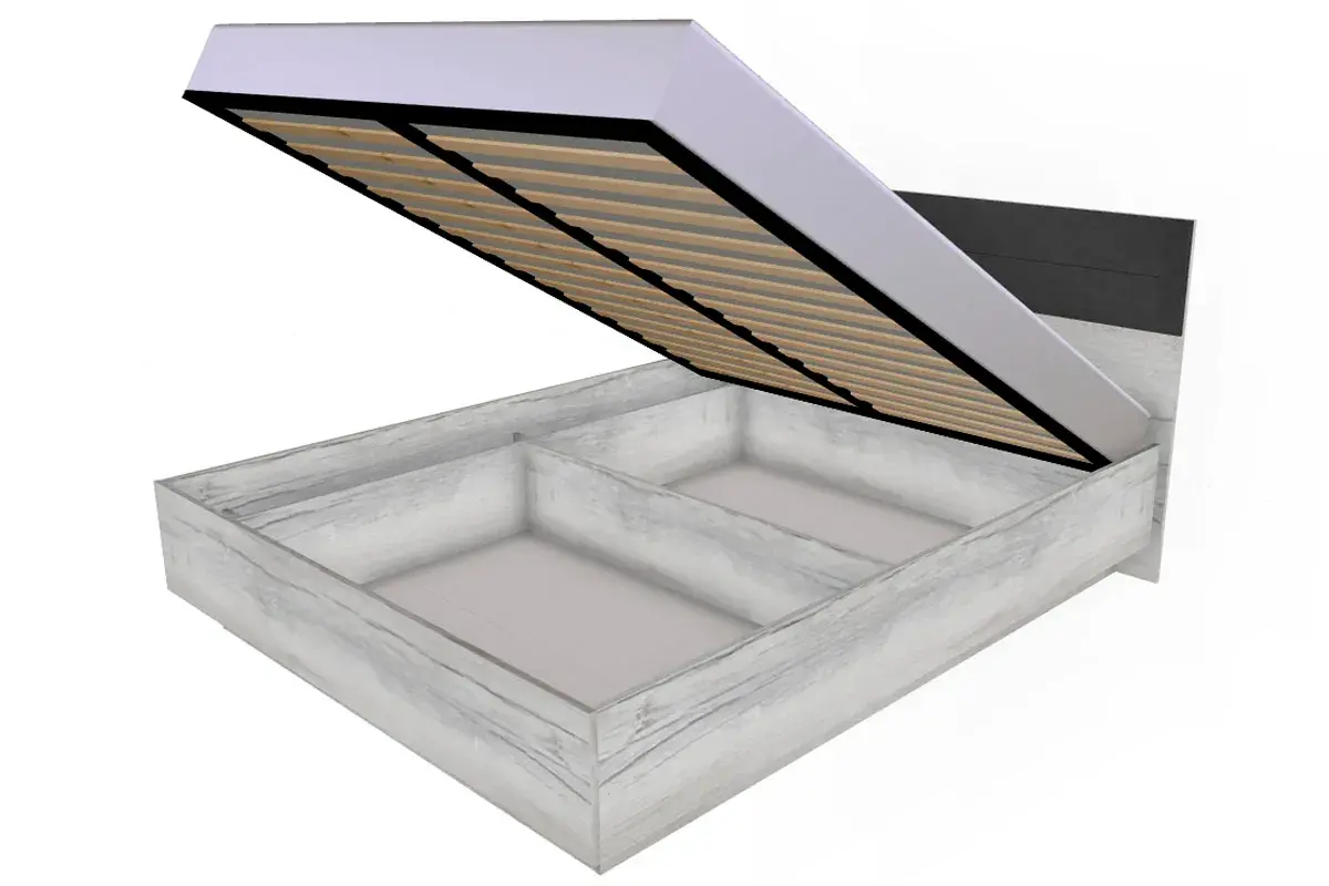 Кровать Neo 307 Люкс с ПМ 160х200 (Дуб Шавиниган) - купить в Озерце