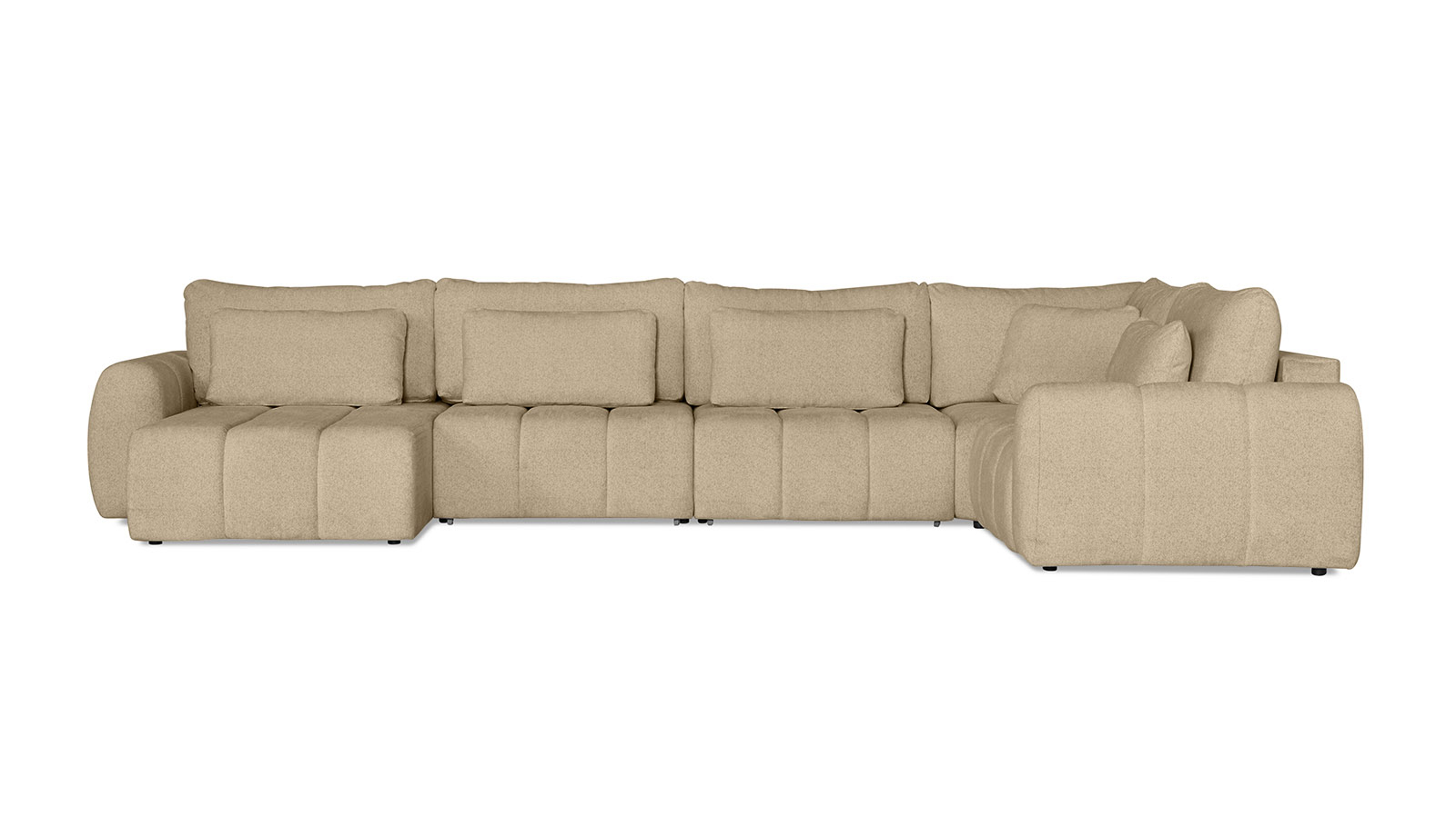 Диван -кровать П-образный Mellow-5 секц. ткань Raven 28 247x450 — купить в Озерце