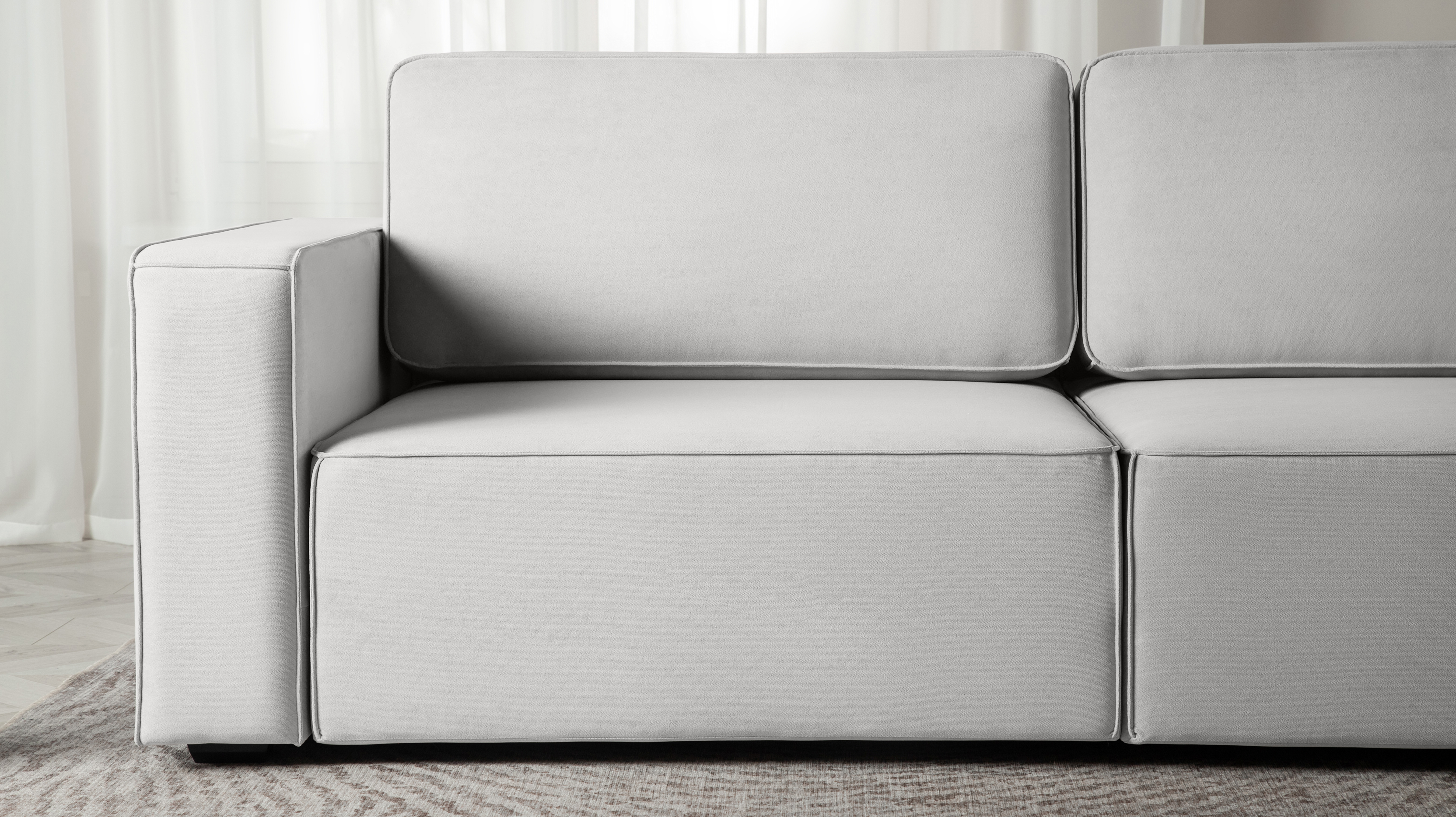 Диван Ralf, 2-х секционный, ткань Prime Grey 122x246 — купить в Озерце