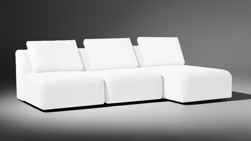 Диван модульный 3-секционный Molto 85+85+125 ткань Soul 000 147x259 — купить в Озерце