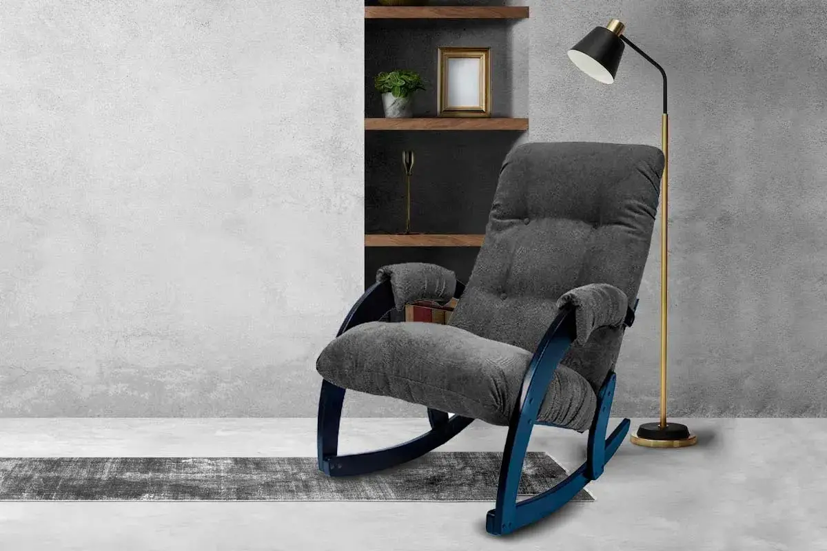 Кресло-качалка Консул (1кор/67) (Verona Antrazite Grey/Венге) — купить в Озерце