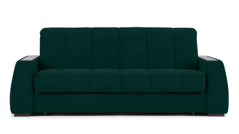 Диван - кровать Domo Pro с полками цвета ясень, стежка квадрат, ткань Sky Velvet 42 140x216 — в мебель-центре Озерцо