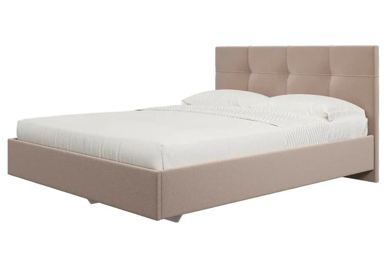 Кровать Каприз на латах 160х200 (Newtone Light BEIGE (светло-бежевый)) - купить в Озерце